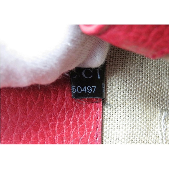 Gucci Red Crossbody Bag with Gold Chain - Picture 15 of 16